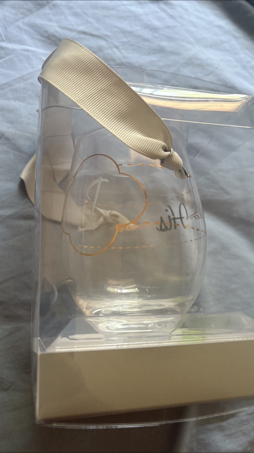 Things Remembered 'His' Wine Glass - New in Box! - photo 2
