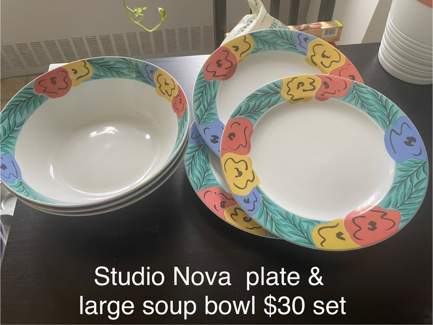 Studio Nova Plate & Large Soup Bowl Set