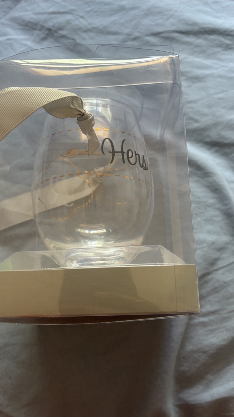 Things Remembered 'Hers' Wine Glass - New in Box!