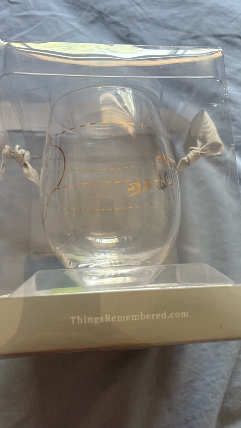 Things Remembered 'Hers' Wine Glass - New in Box! - photo 4