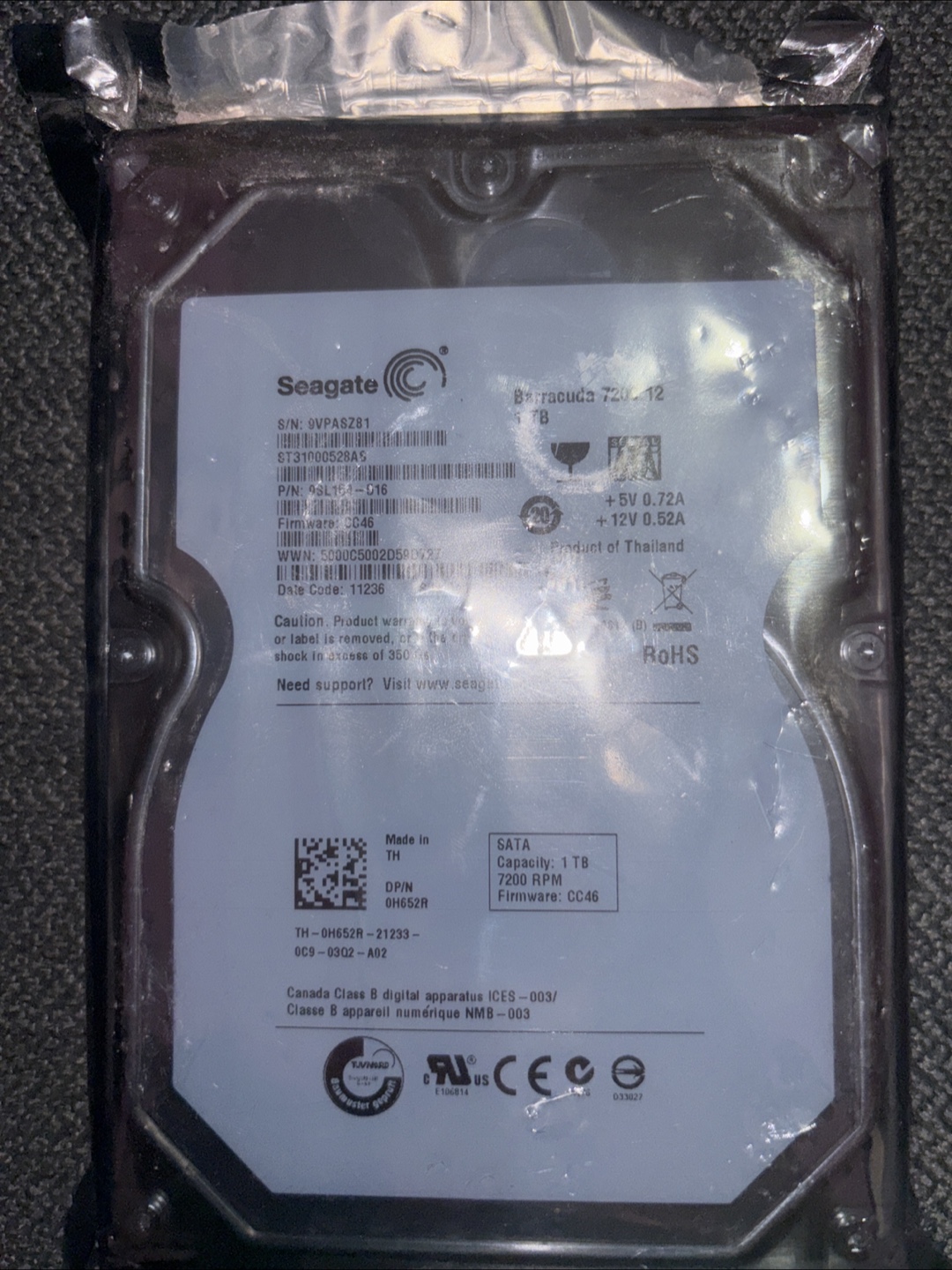 Seagate Barracuda 7200.12 1TB Hard Drive