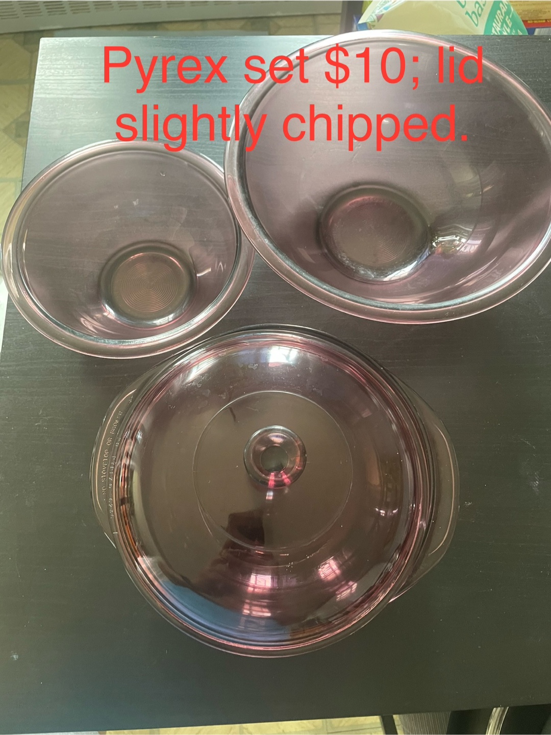 Pyrex Mixing Bowl Set - Purple