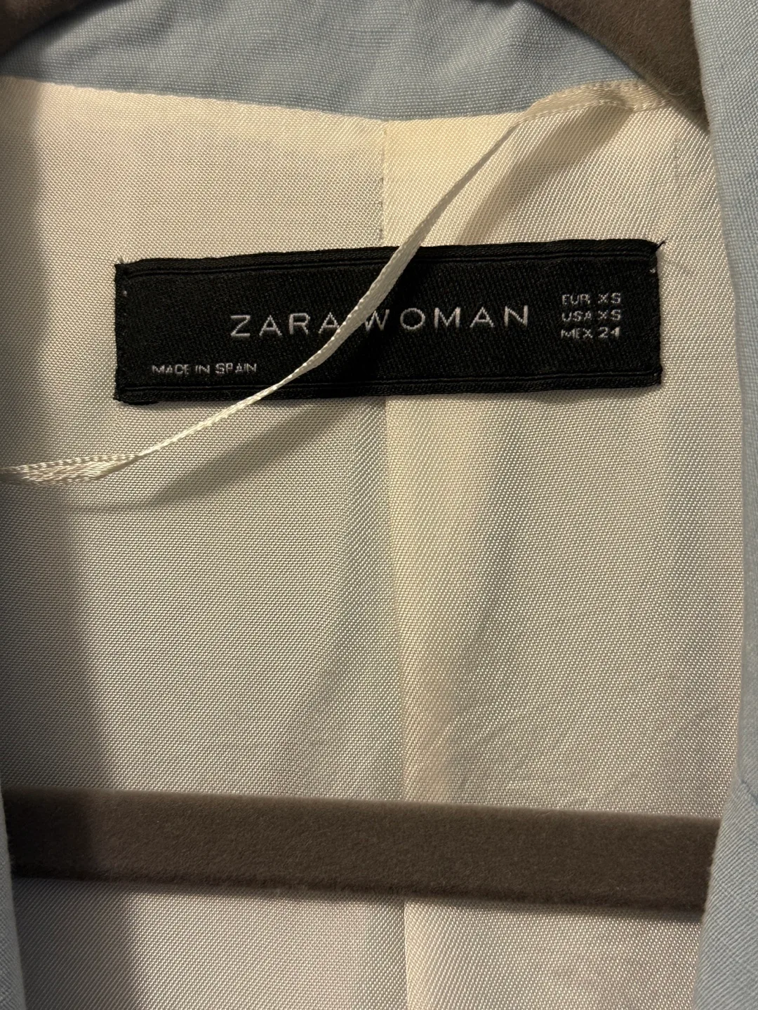 Zara Woman Blazer, Size XS, Light Blue image indicator(3)