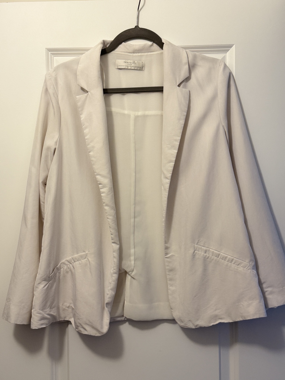 Zara Trafaluc Cream Blazer - Size S