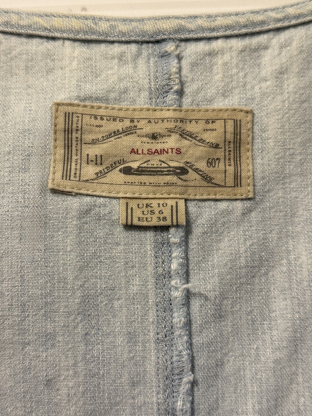 AllSaints Denim Dress - US 6 / UK 10 - photo 3