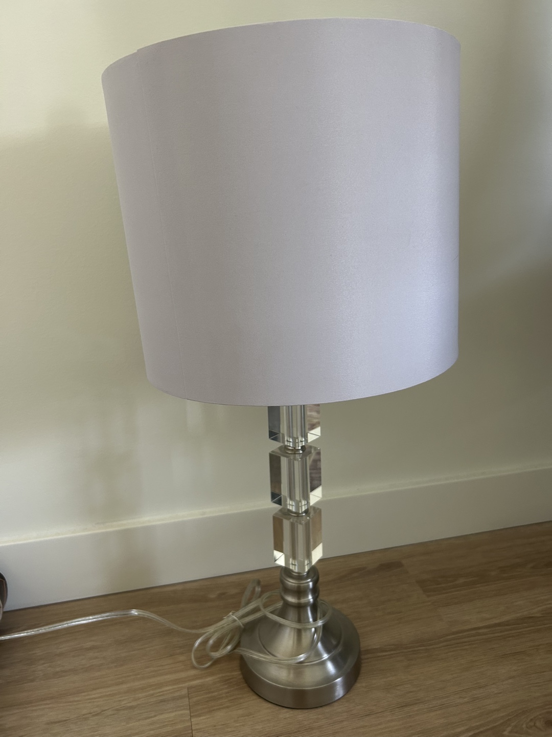 Table Lamp with Crystal-Look Base