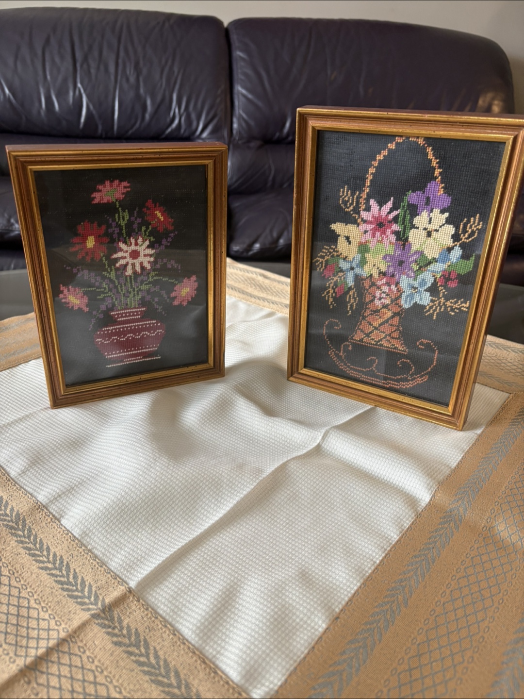 Framed Needlepoint Art - Floral Theme - photo 4