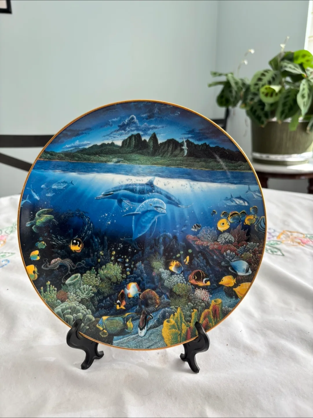 Danbury Mint Underwater Paradise Plate thumbnail