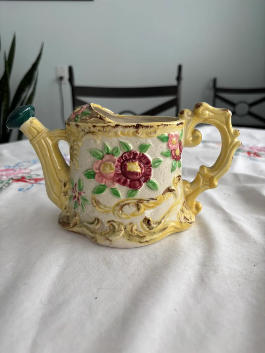Shafford Hand Decorated Watering Can Planter thumbnail