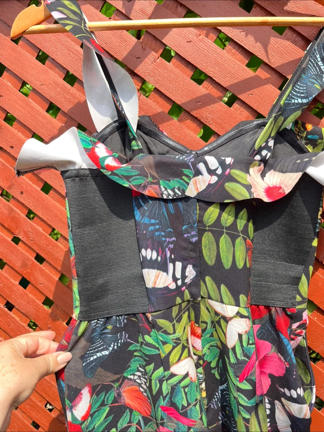 Floral Butterfly Print Jumpsuit image indicator(3)