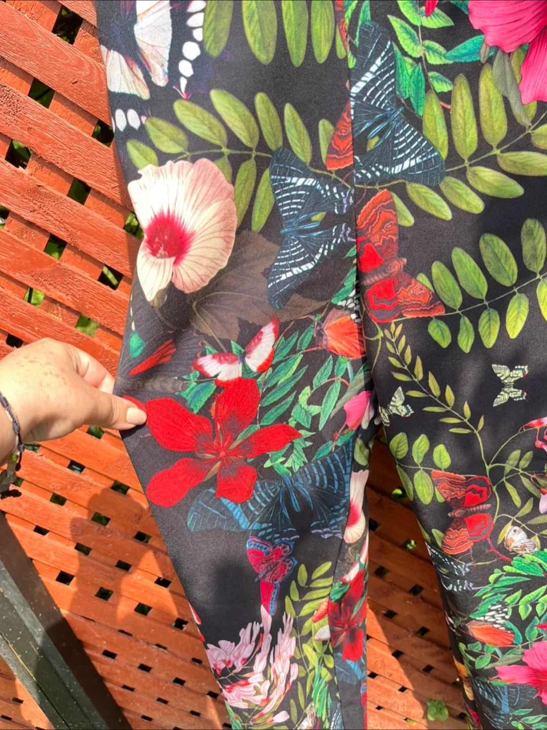 Floral Butterfly Print Jumpsuit image indicator(2)