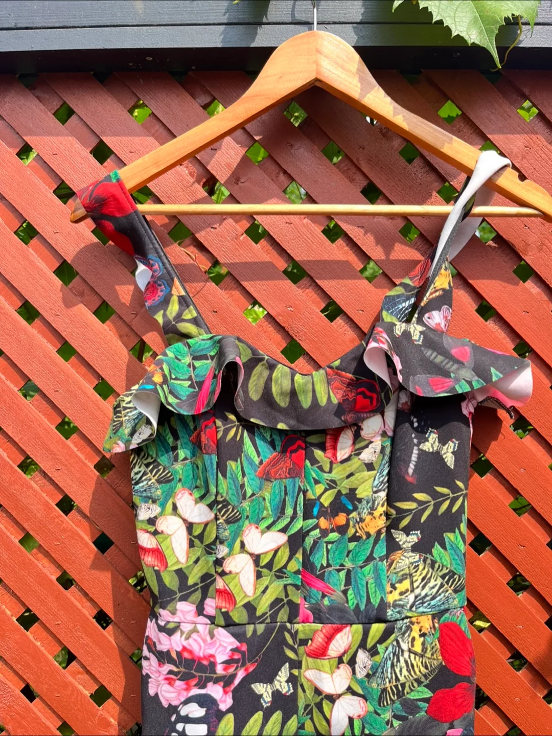 Floral Butterfly Print Jumpsuit image indicator(5)