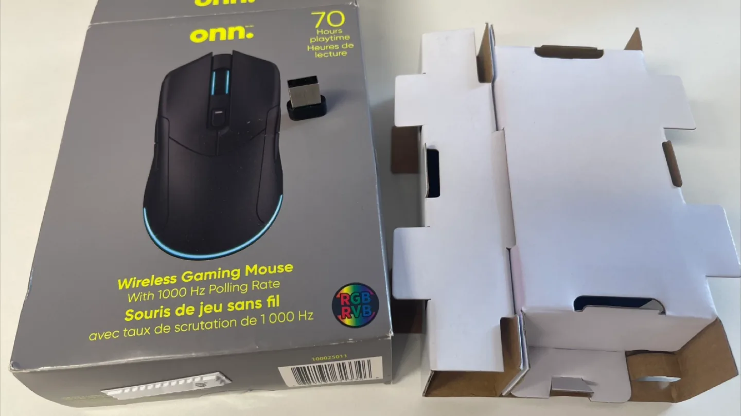 Onn Wireless Rechargeable Gaming Mouse - New in Box! image indicator(2)