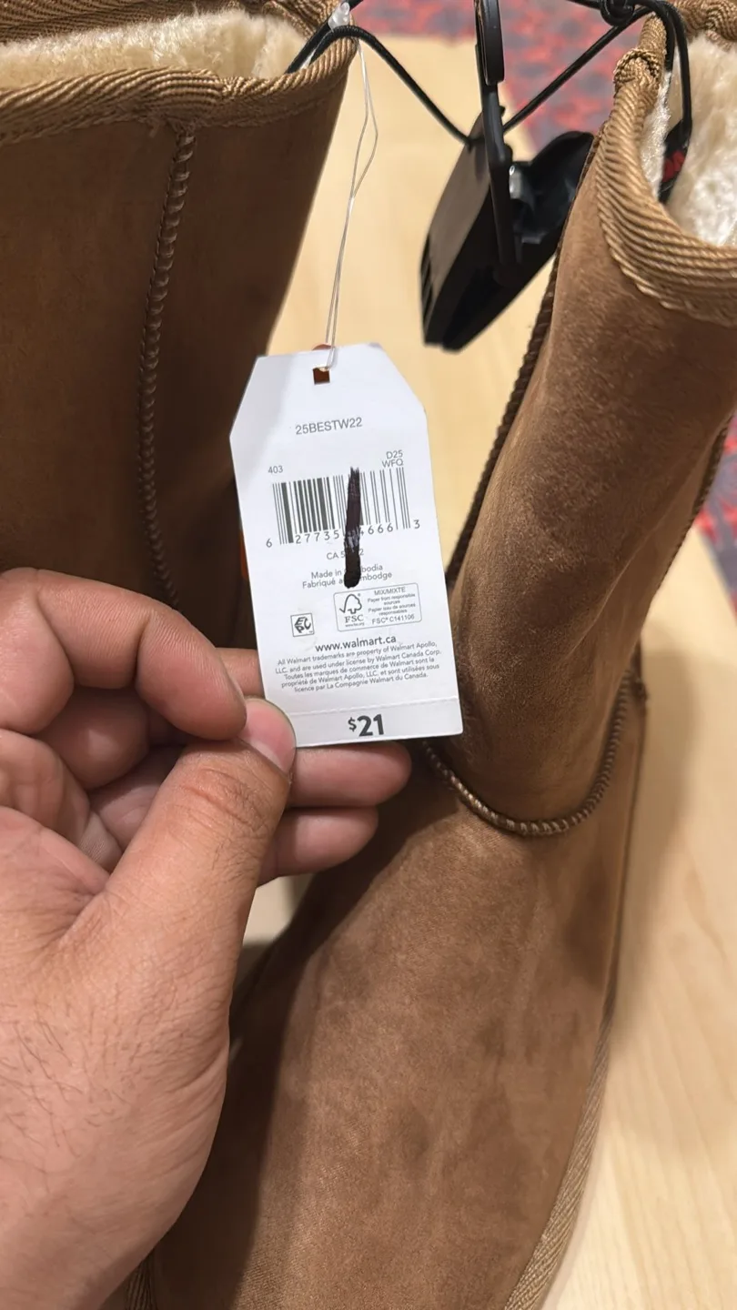 New Brown Winter Boots - Size 7 thumbnail