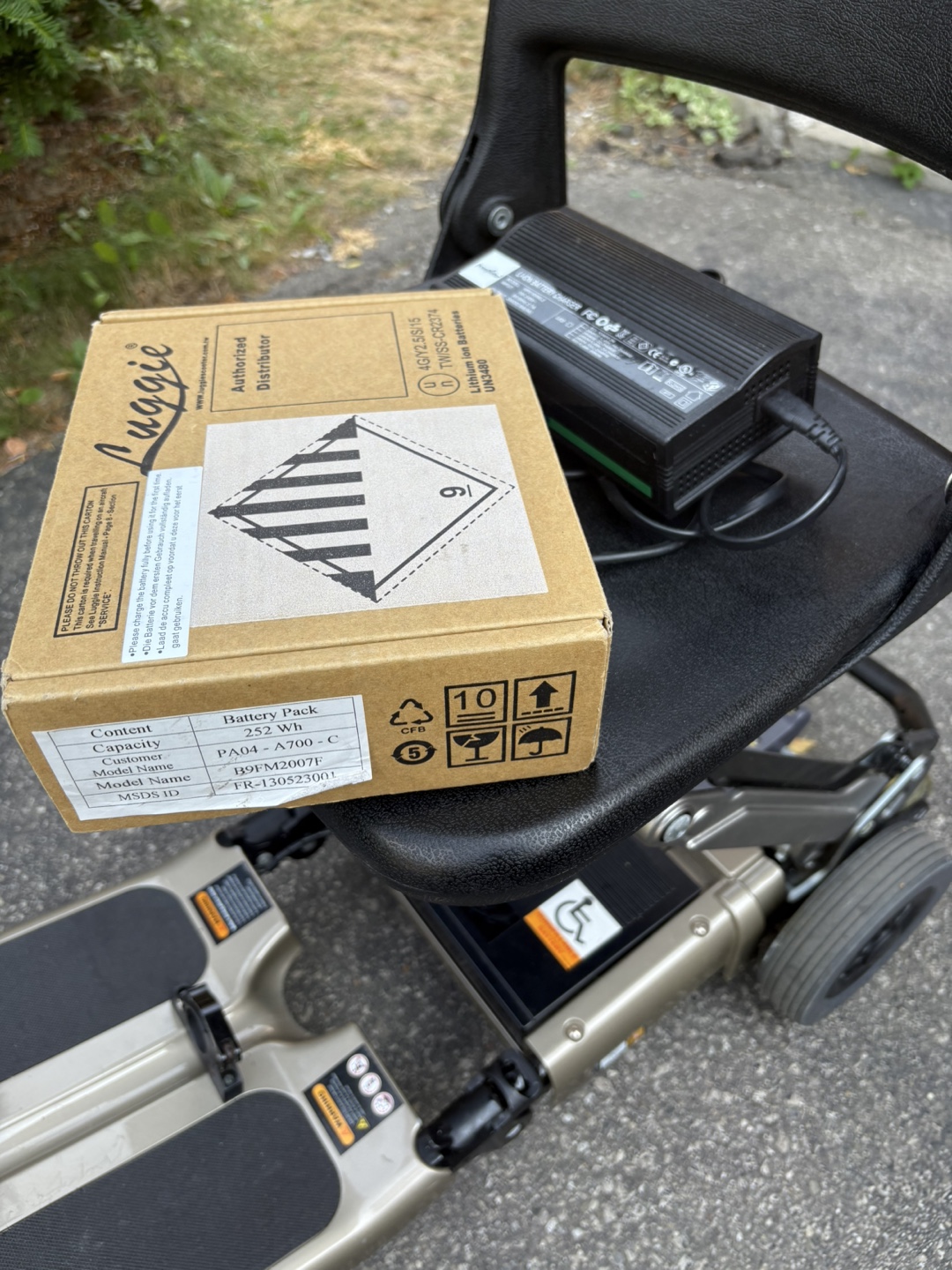 Luggie Mobility Scooter Battery & Charger - photo 3