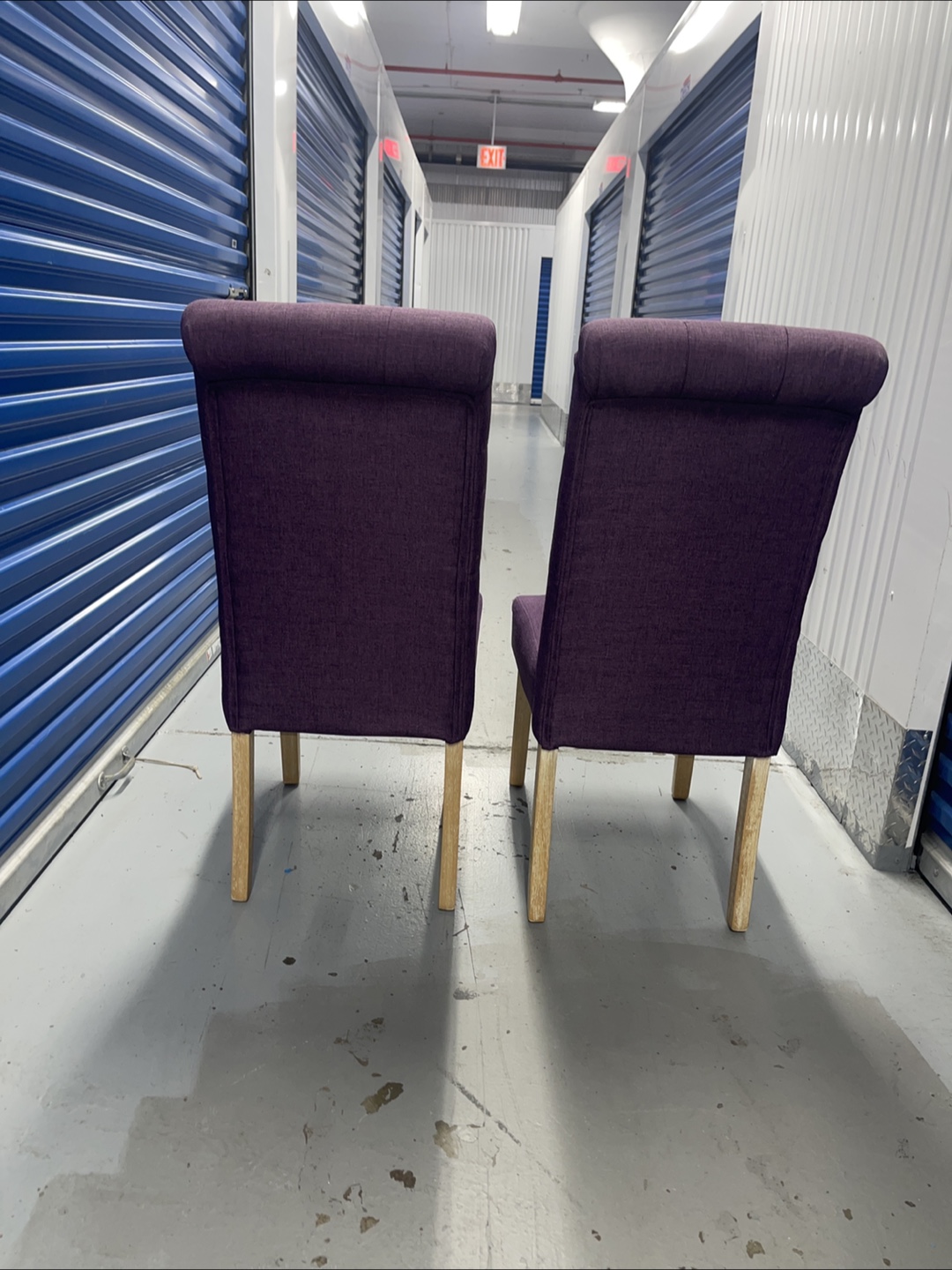 Round Hill Furniture Purple Dining Chairs - Set of 2 - photo 3