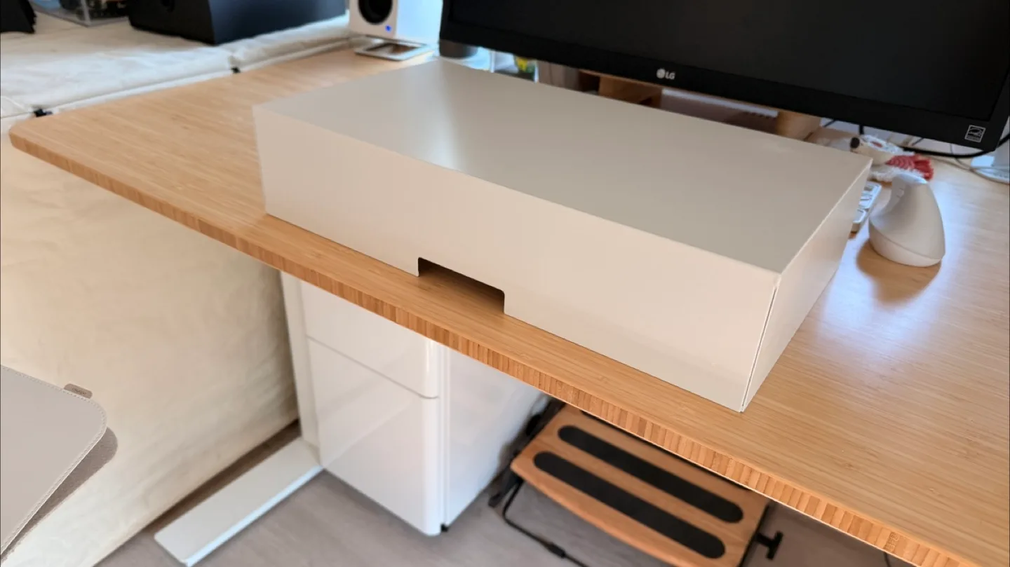 Monitor stand in white (IKEA: ELLOVEN, original price: $30) image indicator(5)