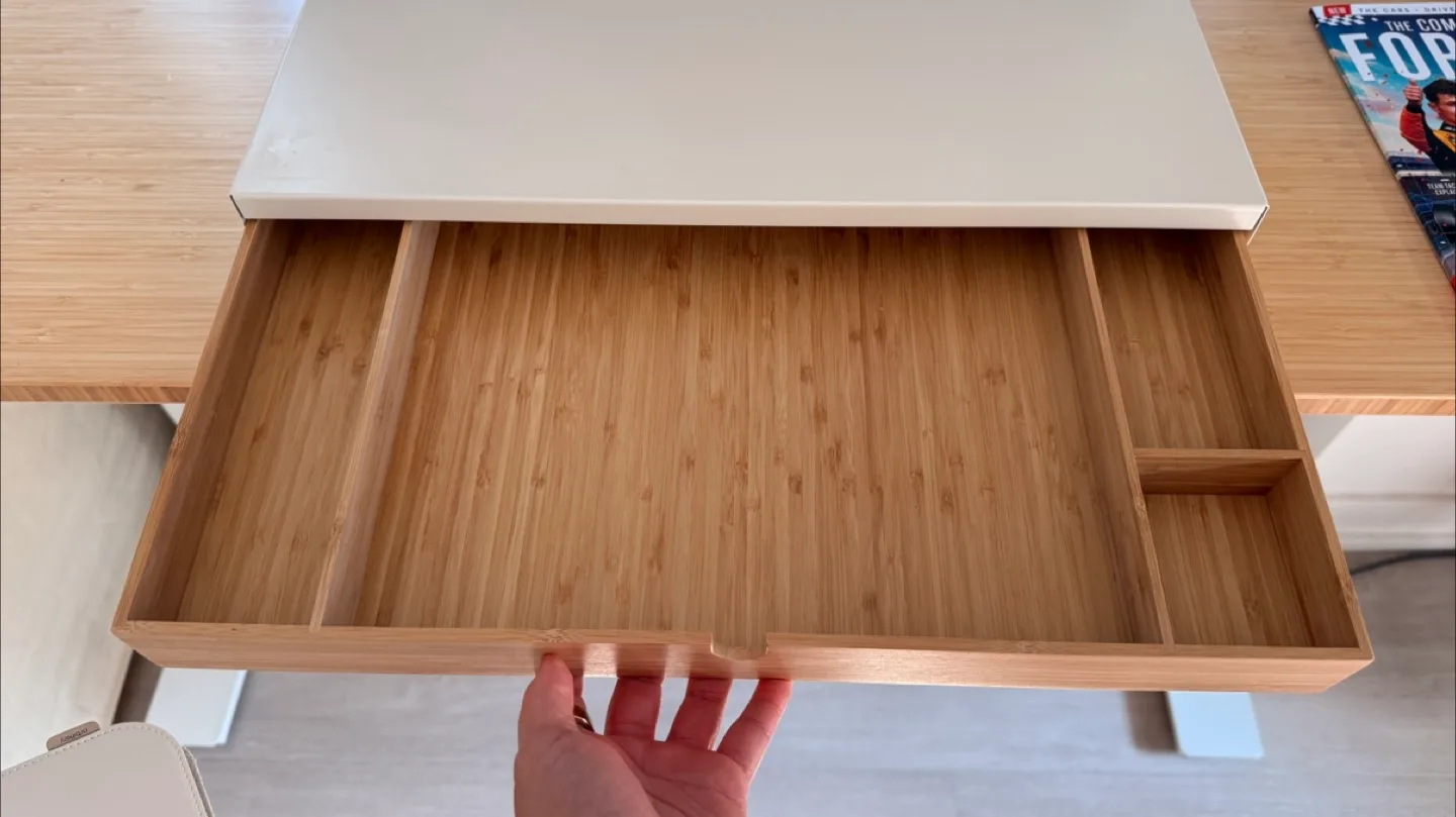 Monitor stand in white (IKEA: ELLOVEN, original price: $30) image indicator(2)