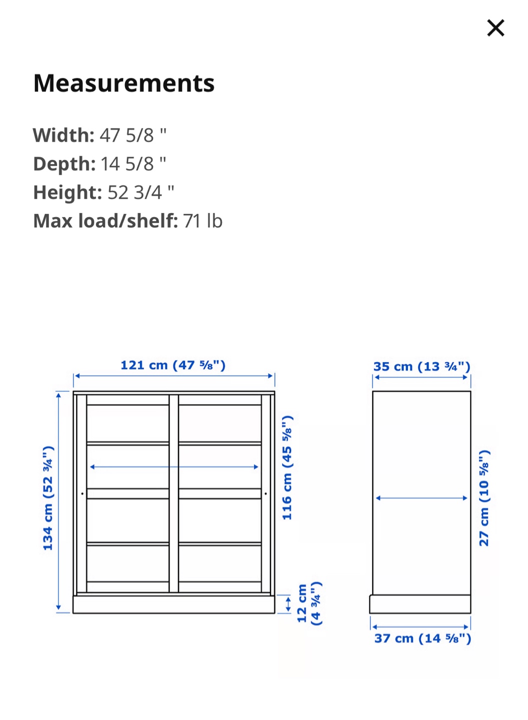 FREE IKEA Havsta Cabinet with Glass Doors - photo 2