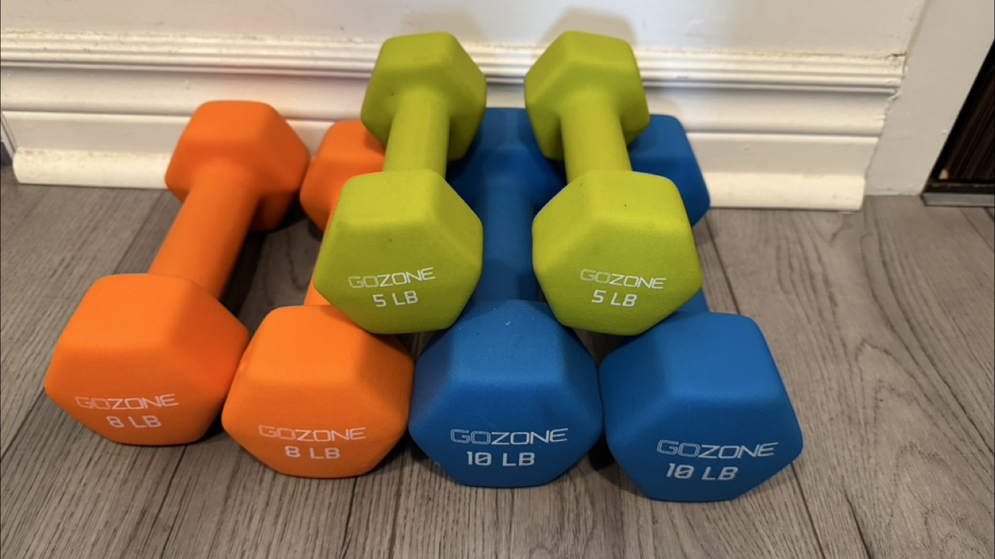 GoZone Dumbbell Set - 5, 8, 10 lbs - photo 4