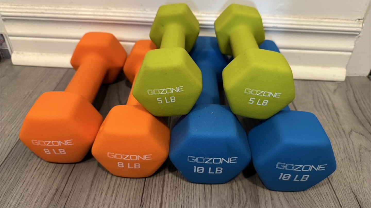 GoZone Dumbbell Set - 5, 8, 10 lbs - photo 3