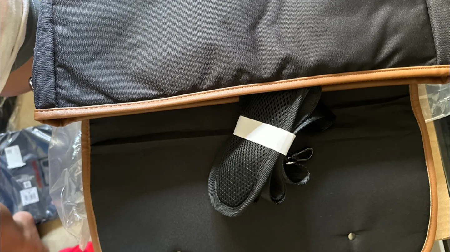 BNWT Ashbury Spector & Co. Messenger Bag - Black/Cognac image indicator(10)