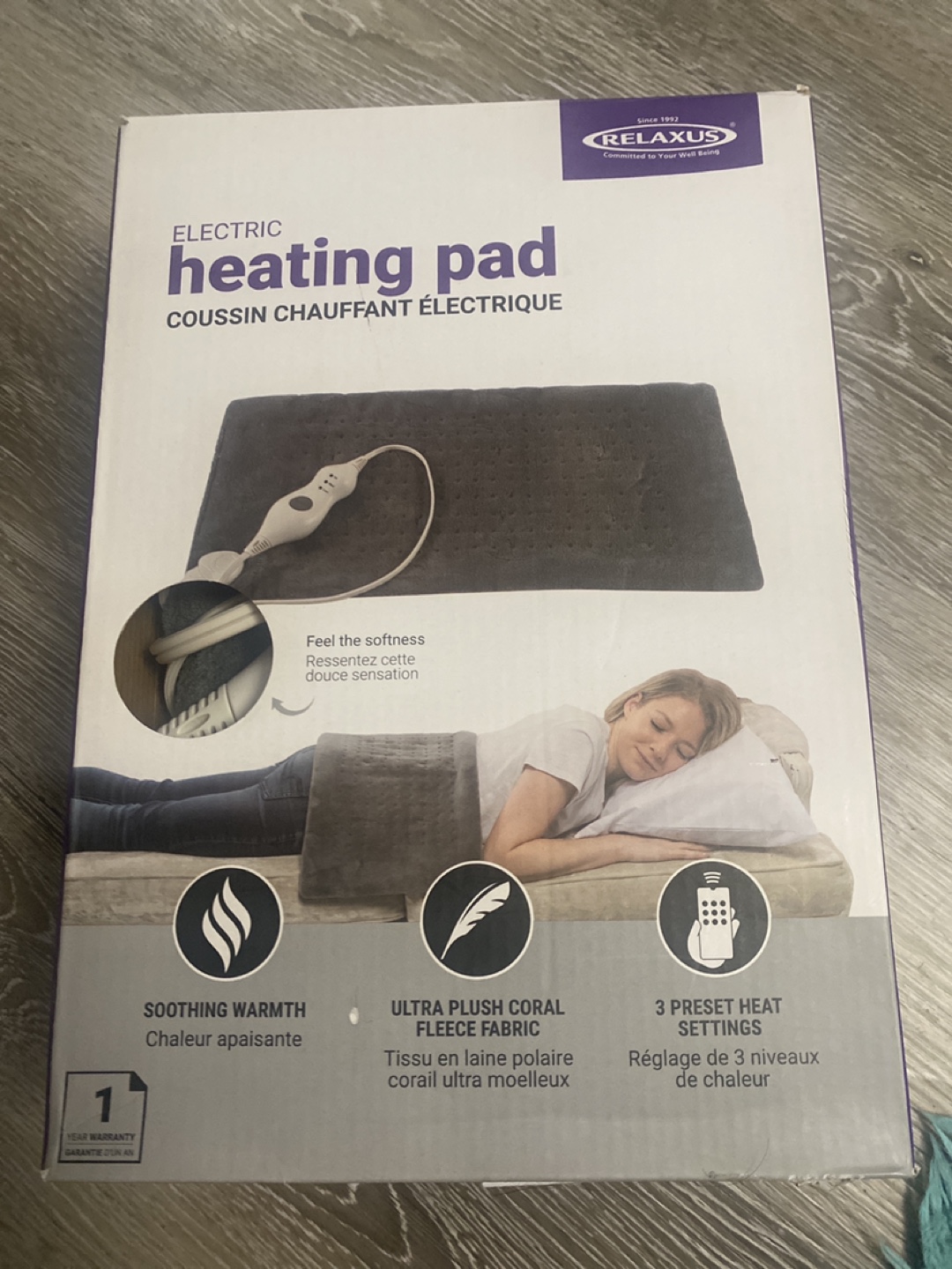 Relaxus Electric Heating Pad - New in Box
