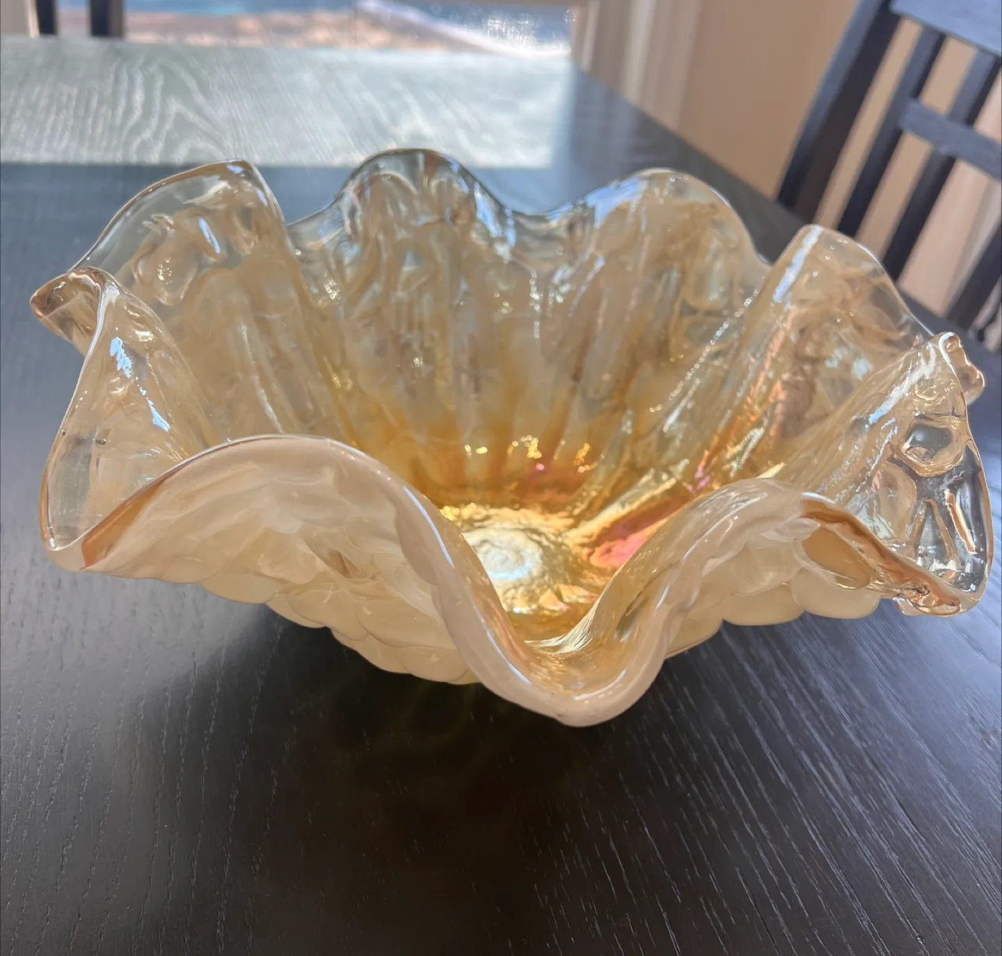 Vintage Murano Style Art Glass Bowl image indicator(3)