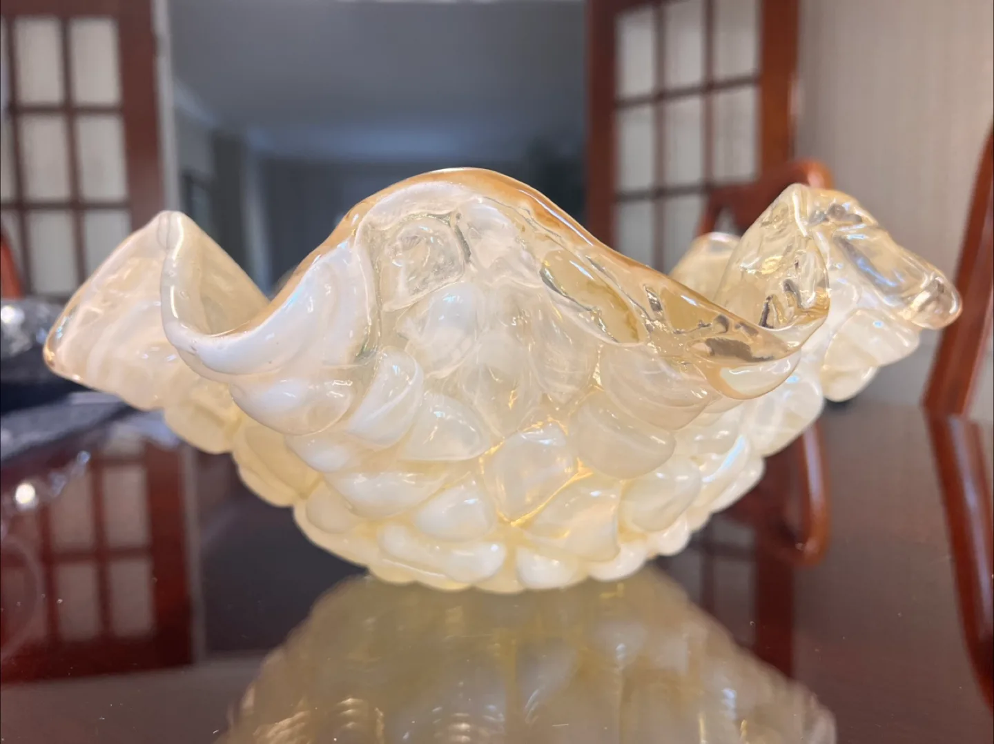 Vintage Murano Style Art Glass Bowl image indicator(8)