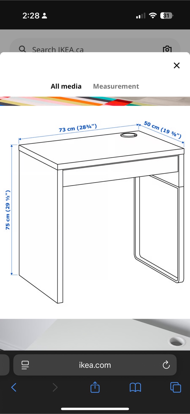 Great IKEA desk - photo 4