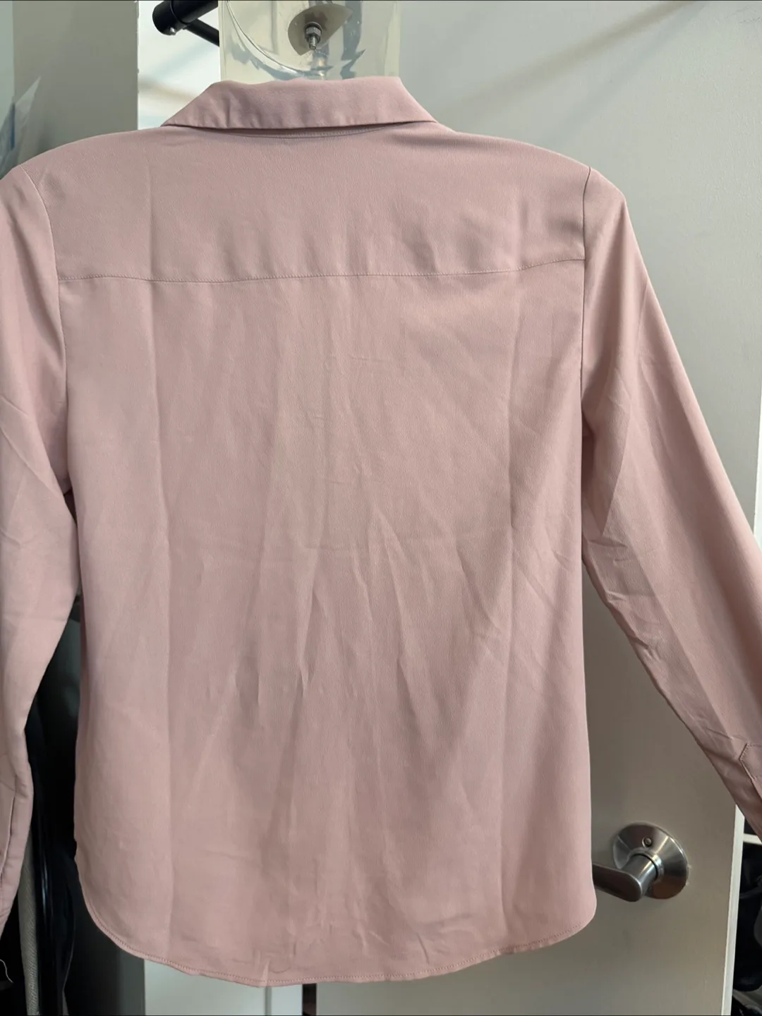 H&M Pink Button-Up Blouse - Size S image indicator(3)