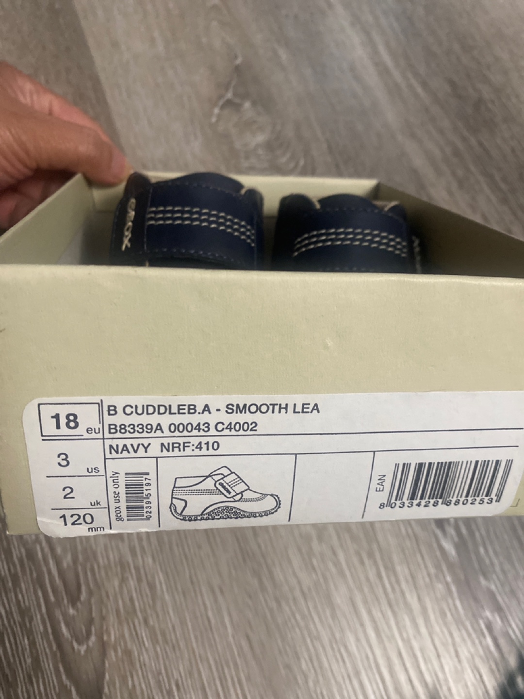 Geox B Cuddle Toddler Shoes - Size 3 US