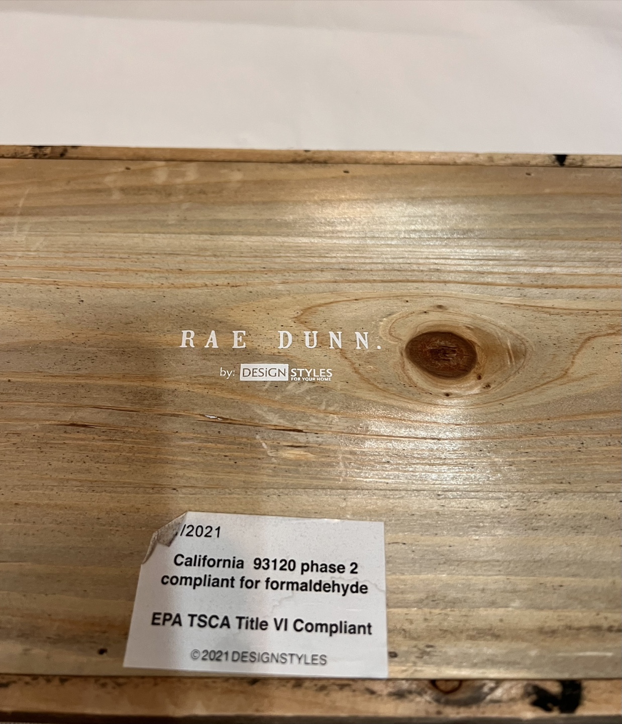 Rae Dunn wooden tray - photo 3