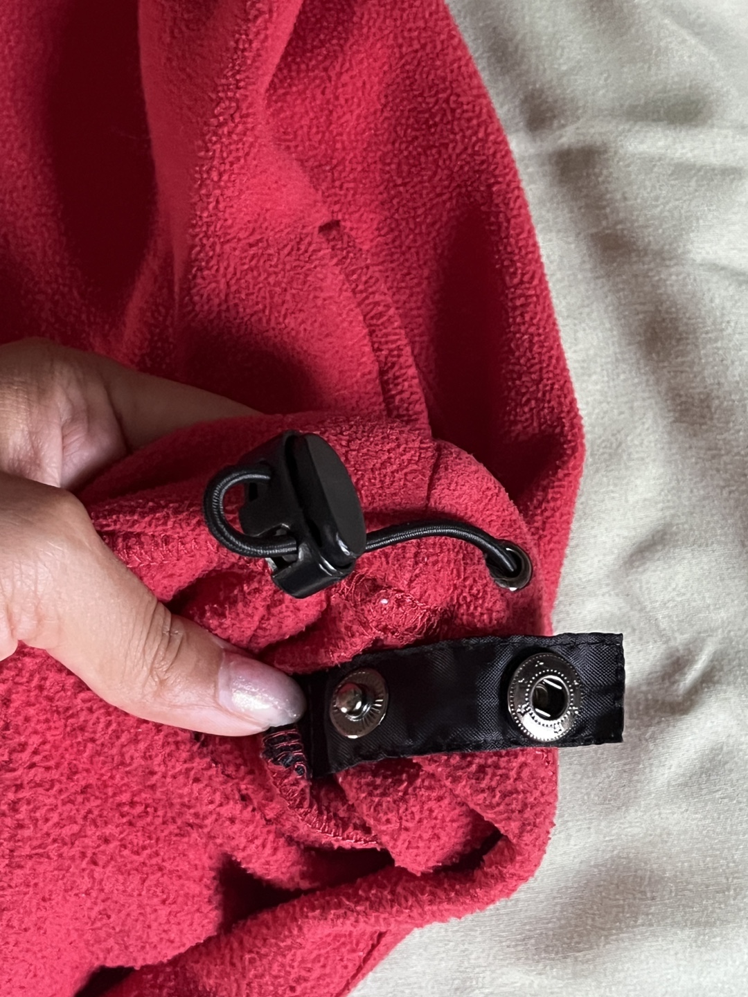 Red Fleece Pullover - Size S - photo 3