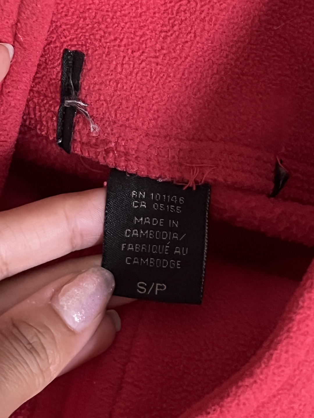 Red Fleece Pullover - Size S - photo 5