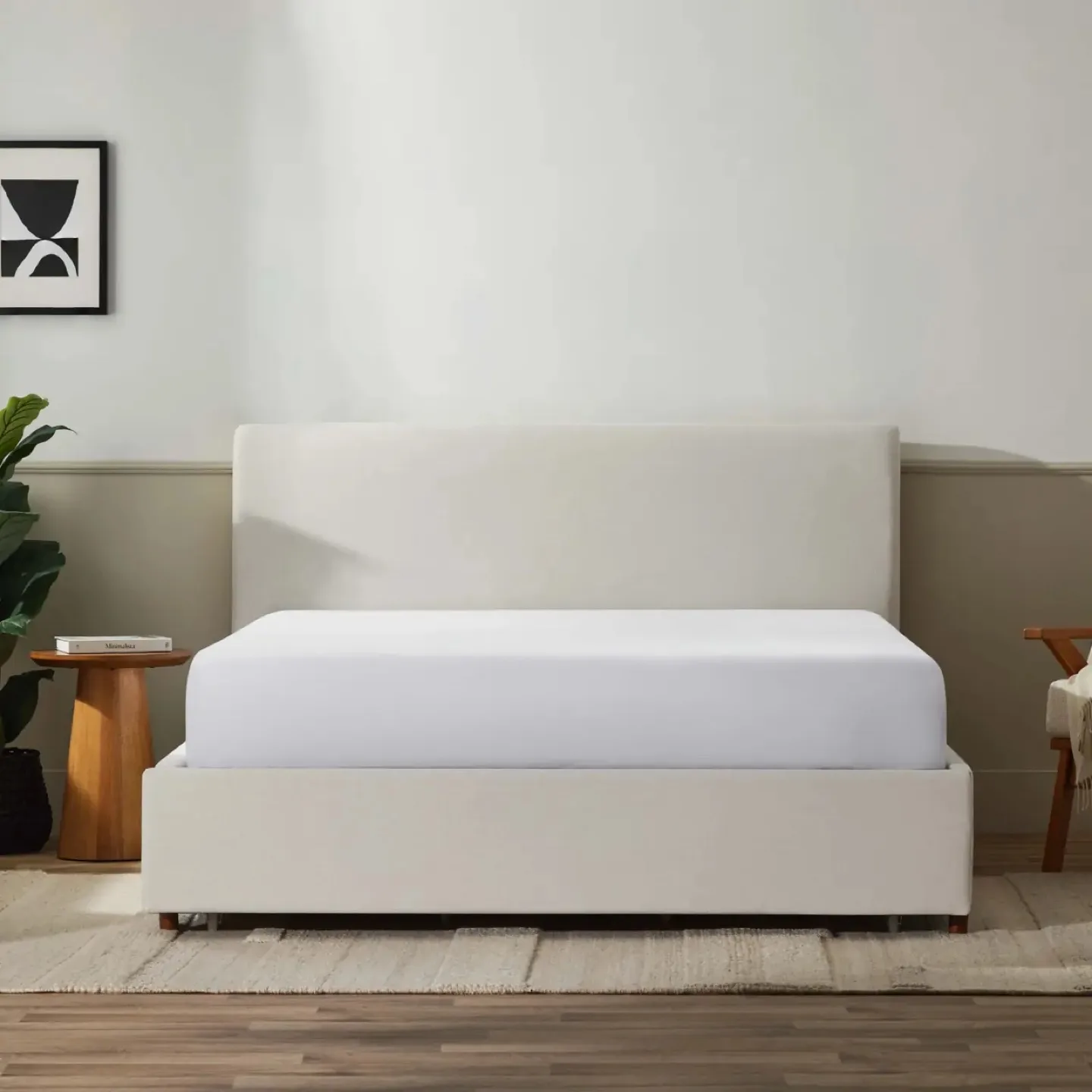 Full Sized Storage Bed & Mattress thumbnail