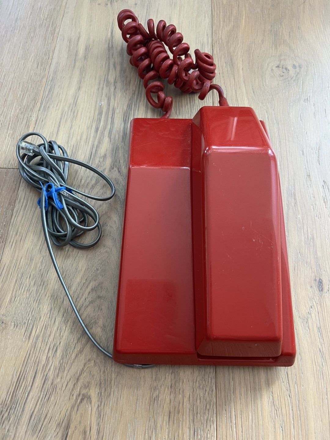 Vintage Contempra Northern Electric Red Rotary Phone