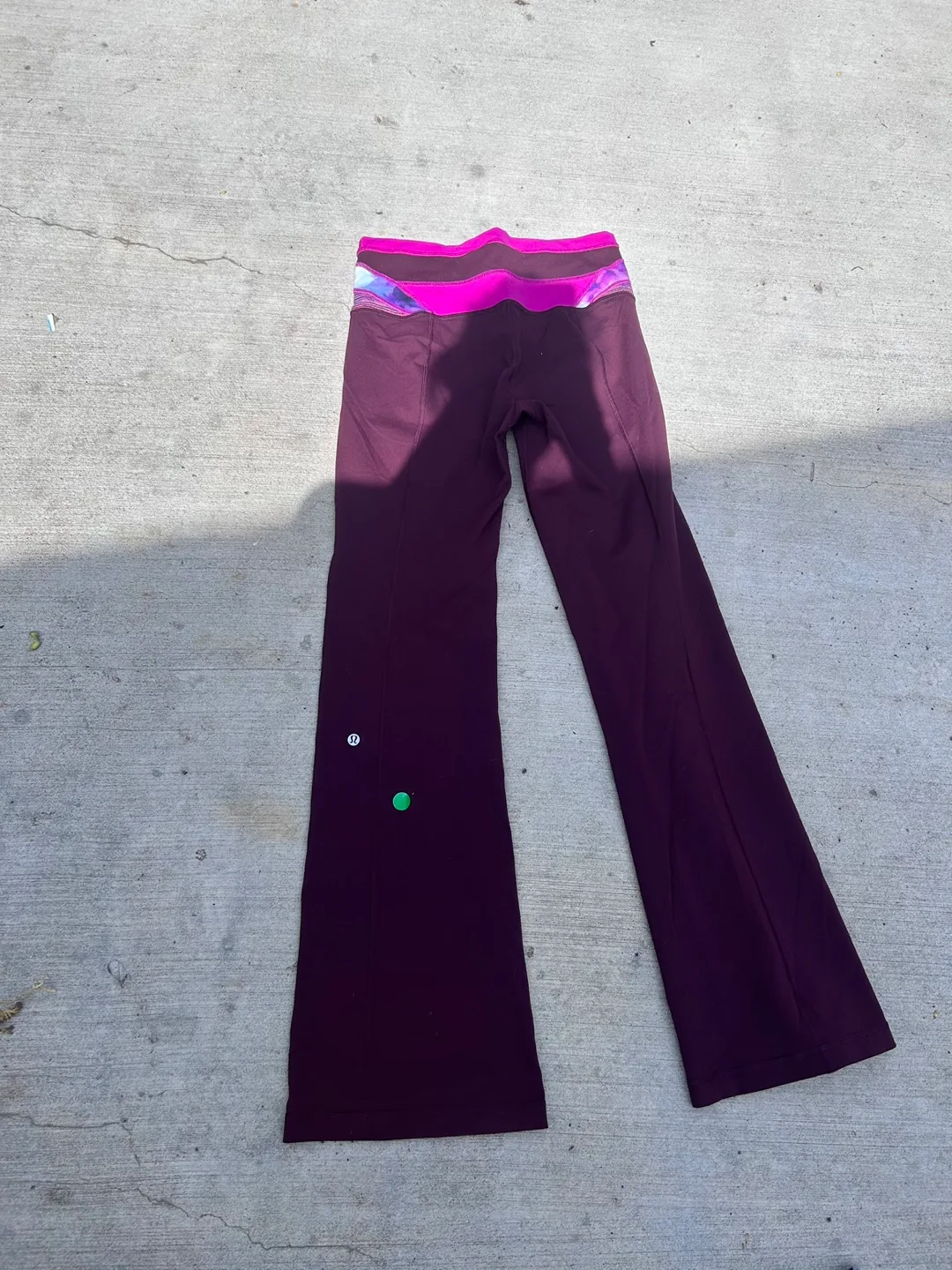 Lululemon Leggings, Size 6, Burgundy thumbnail