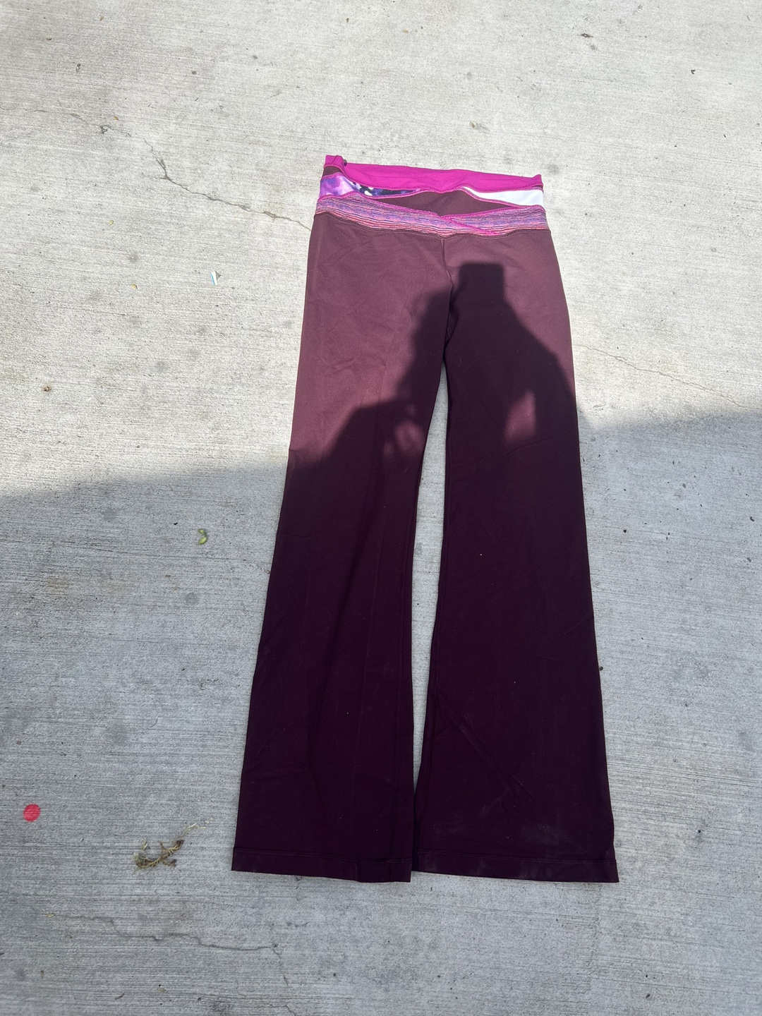 Lululemon Leggings, Size 6, Burgundy - photo 2