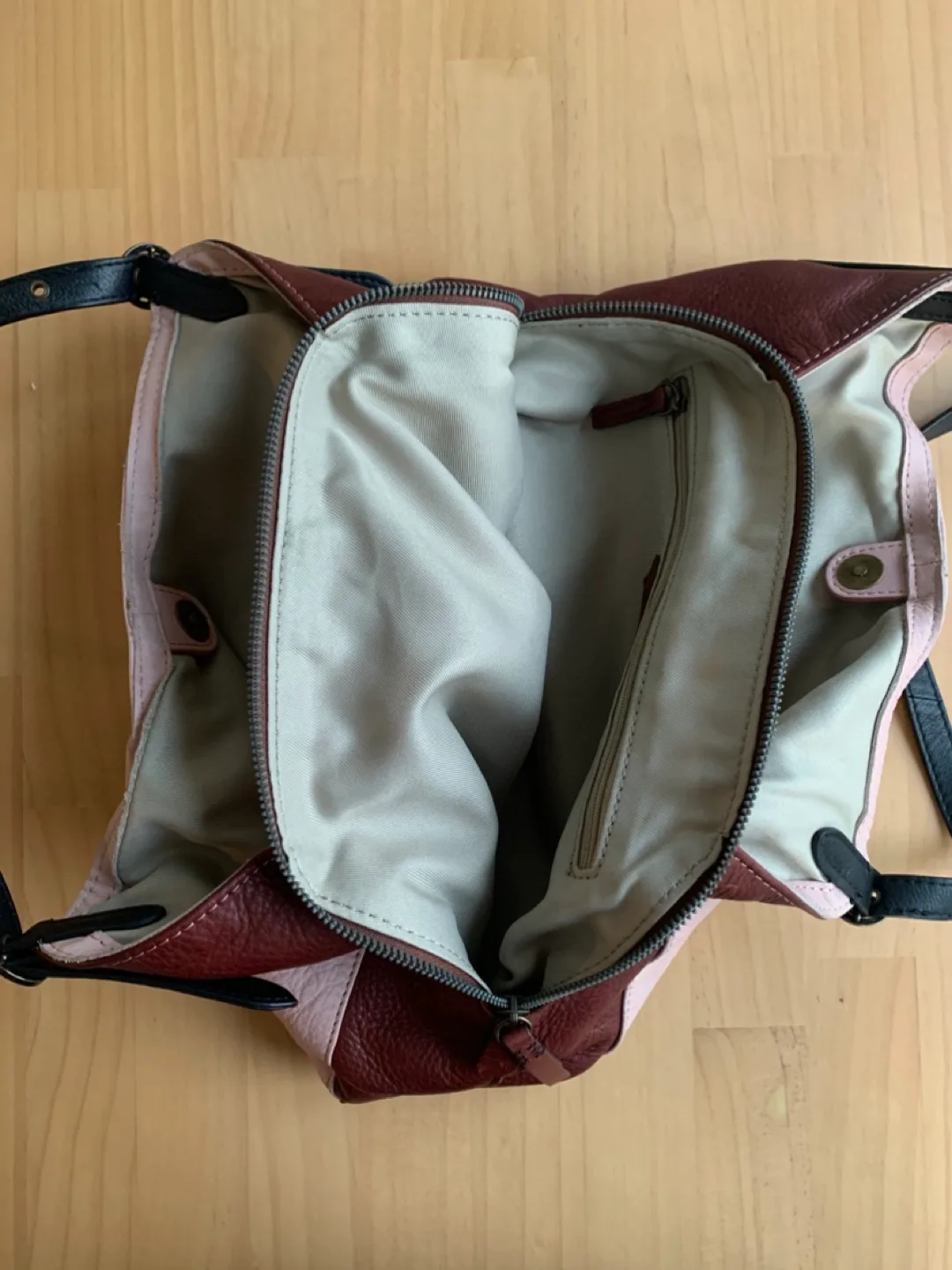 American Leather Co. Shoulder Bag - Pink/Burgundy image indicator(4)