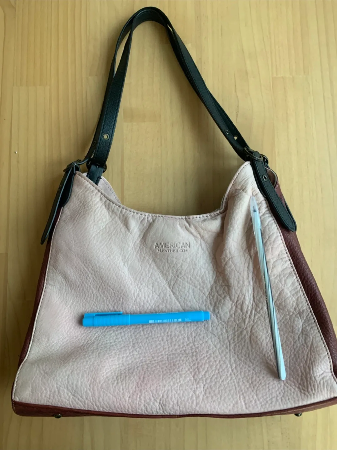 American Leather Co. Shoulder Bag - Pink/Burgundy image indicator(3)