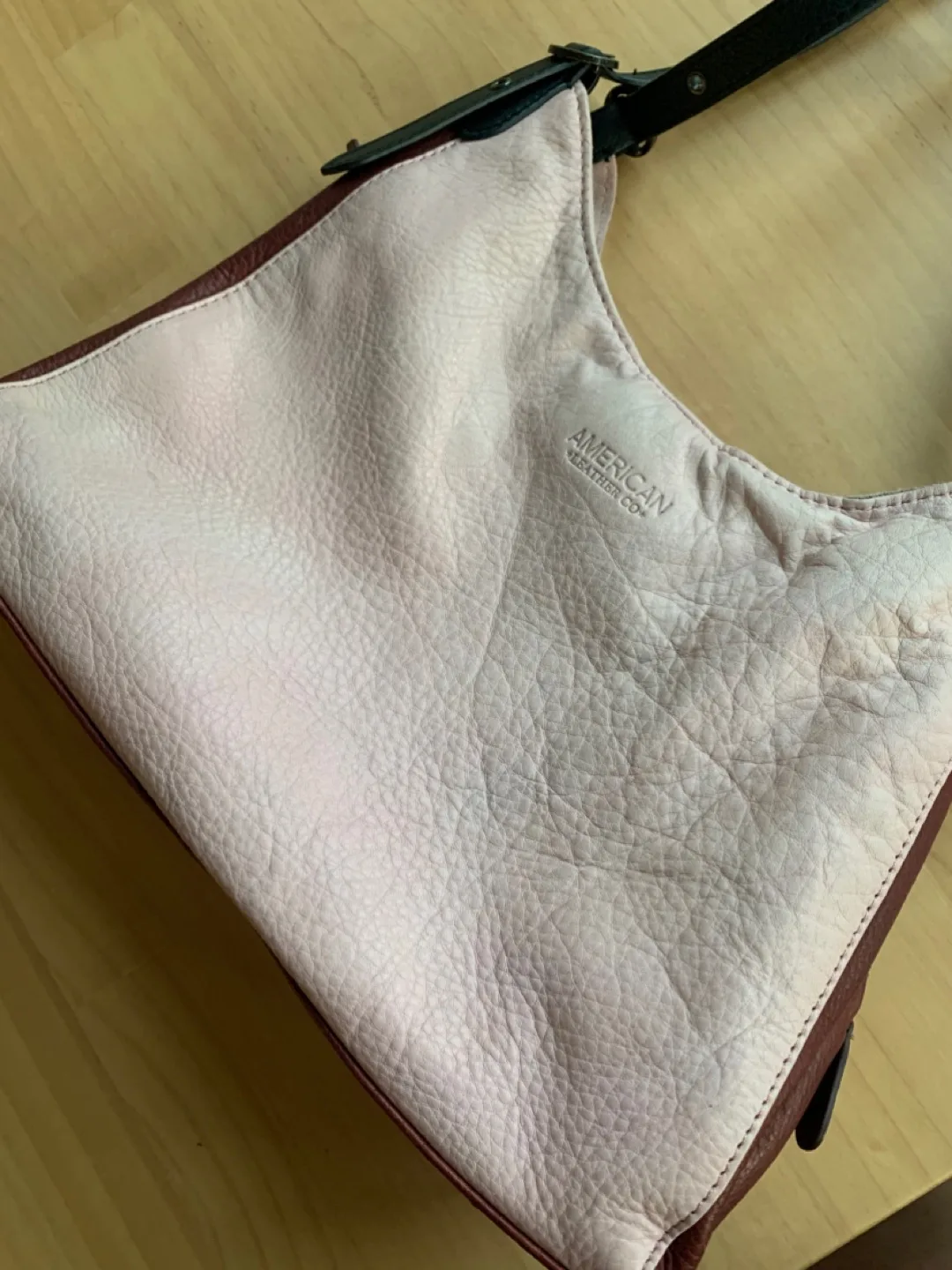 American Leather Co. Shoulder Bag - Pink/Burgundy image indicator(6)