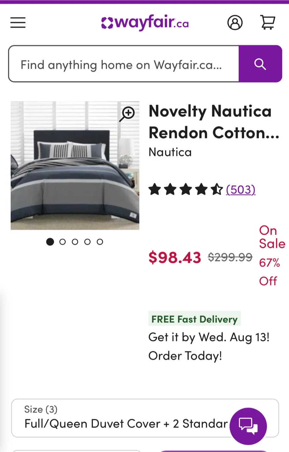Nautica Rendon Cotton Full/Queen Duvet Cover Set image indicator(3)