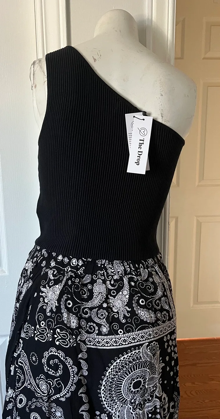 The Drop Women's Black One-Shoulder Top - Size M image indicator(6)