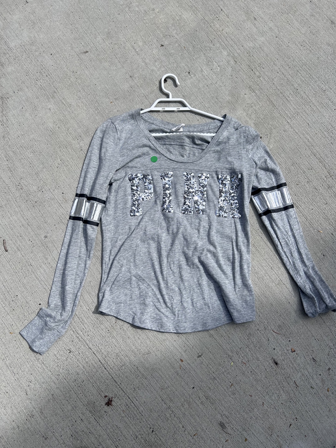 Victoria's Secret PINK Grey Long Sleeve - M