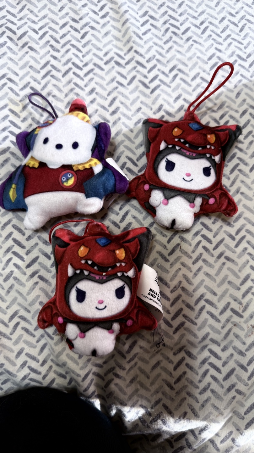 Sanrio Pochacco & Kuromi Plush Charms