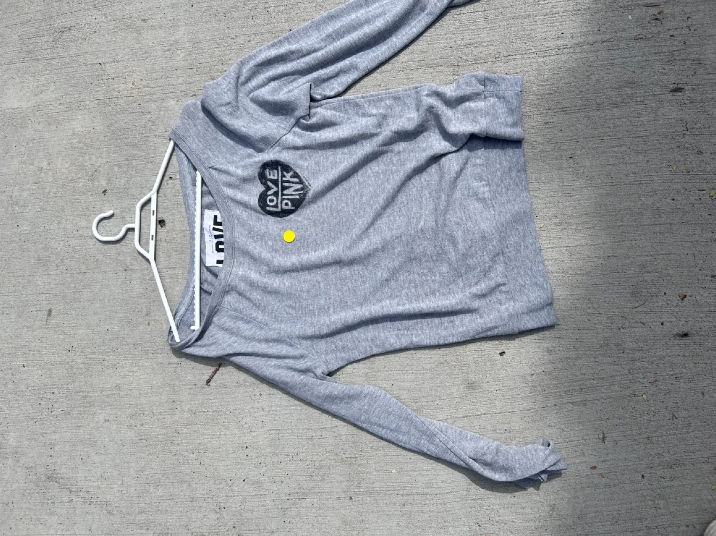 Love Pink Grey Pullover - Size S thumbnail