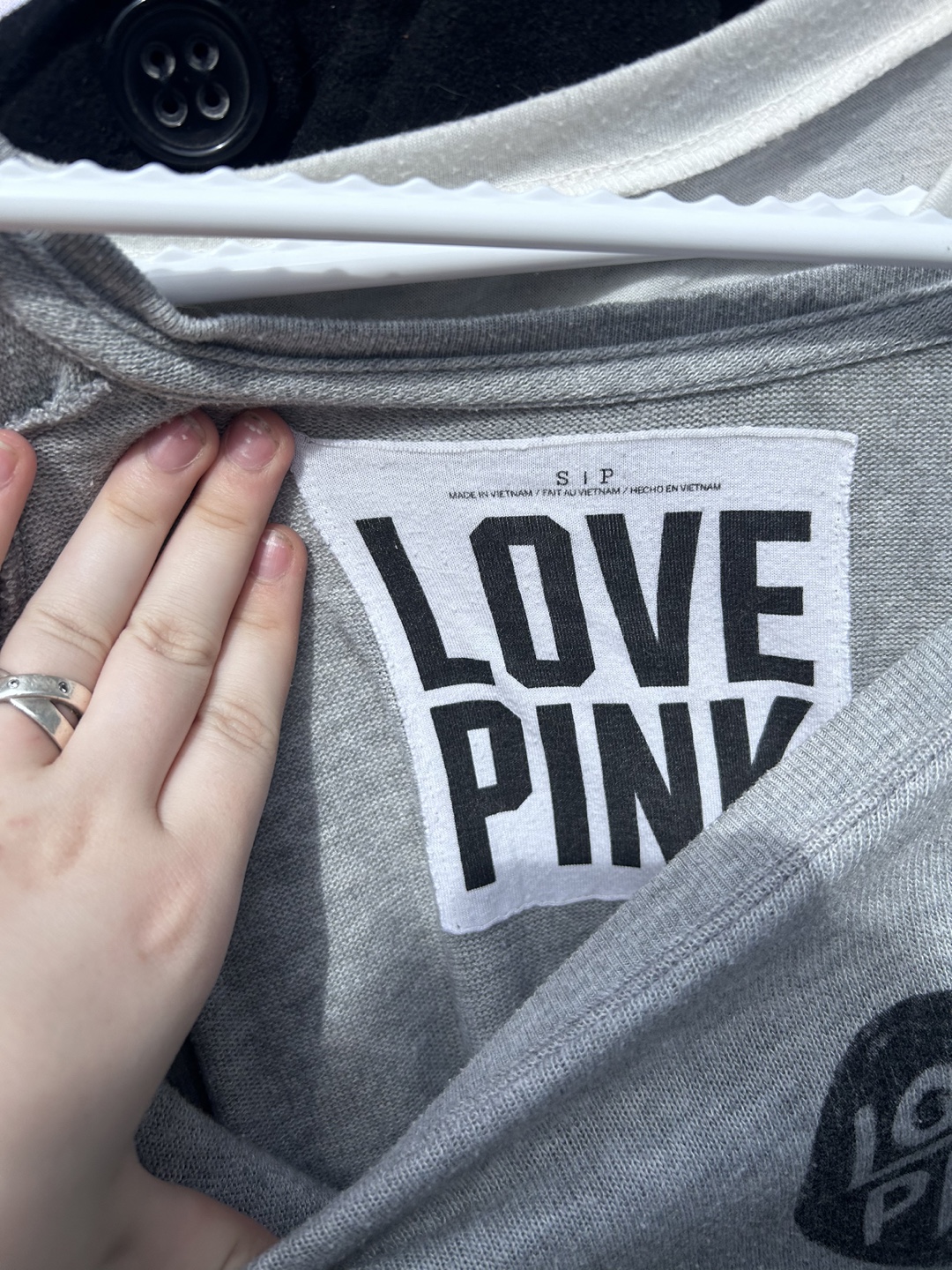 Love Pink Grey Pullover - Size S - photo 3