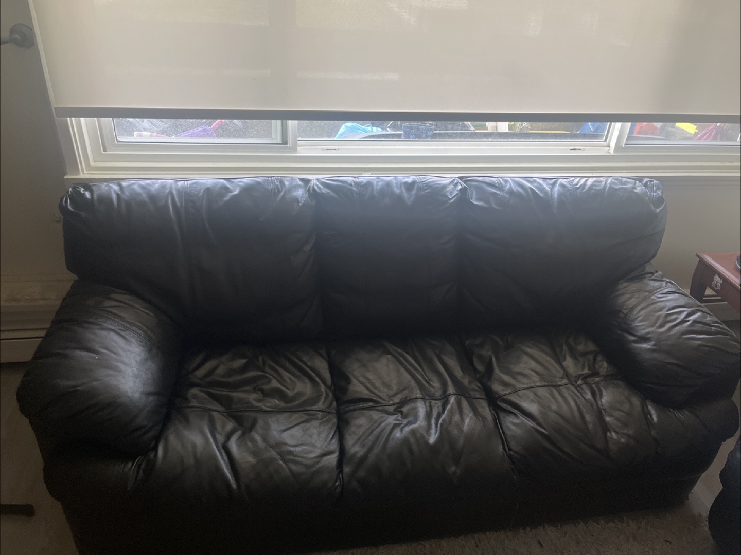 Black Leather Sofa