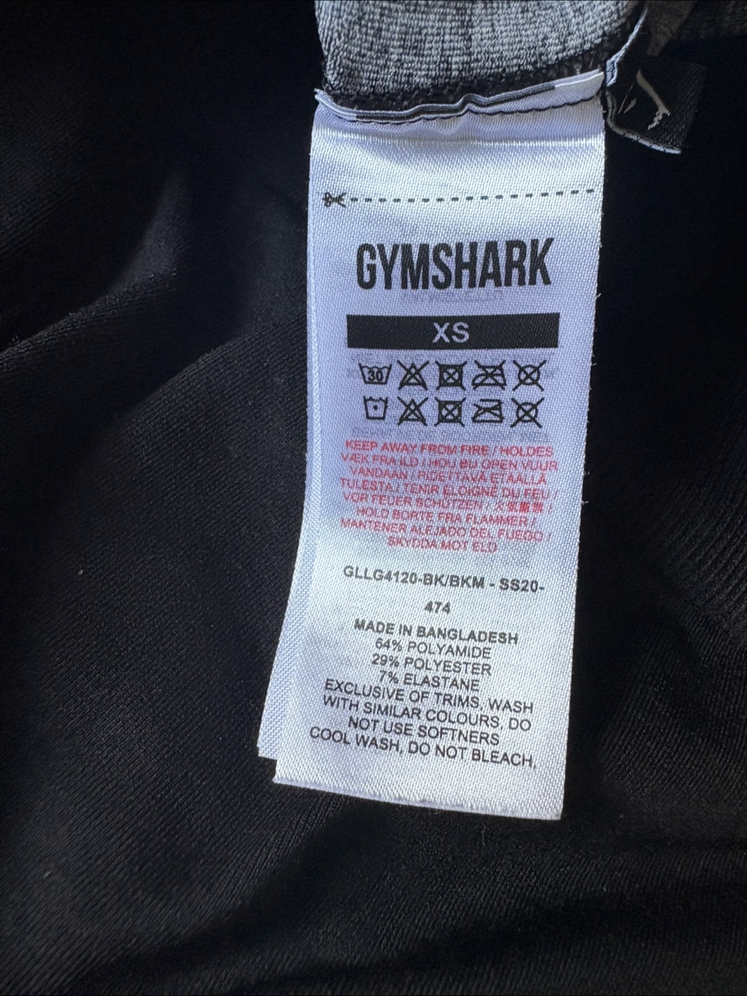 GYMSHARK Black Leggings | Sz XS - photo 4